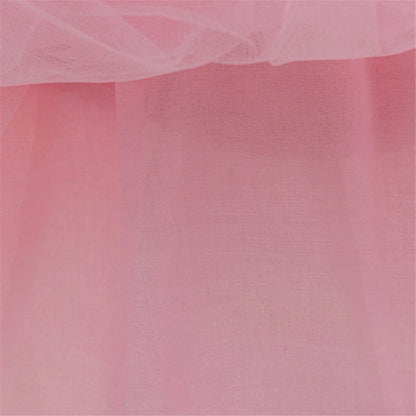 Vestido de Princesa Rosa Blossom com Paetês e Tule