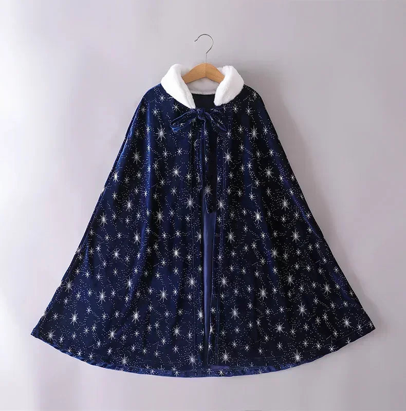 Capa Infantil Princesa do Gelo com Flocos de Neve