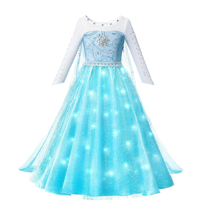 Vestido de Princesa da Neve Snowlight com Luz LED
