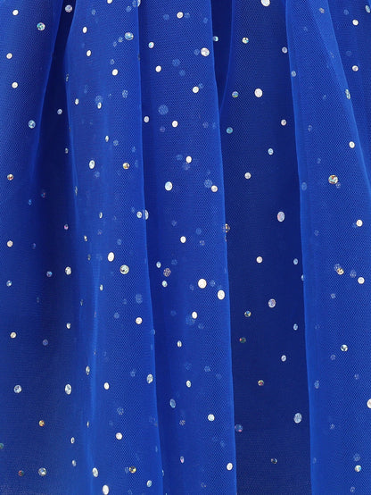 Full look of the pop-star inspired girls' twirl dress for parties and festivals