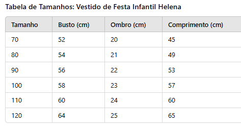 Vestido de Festa Infantil Helena Branco